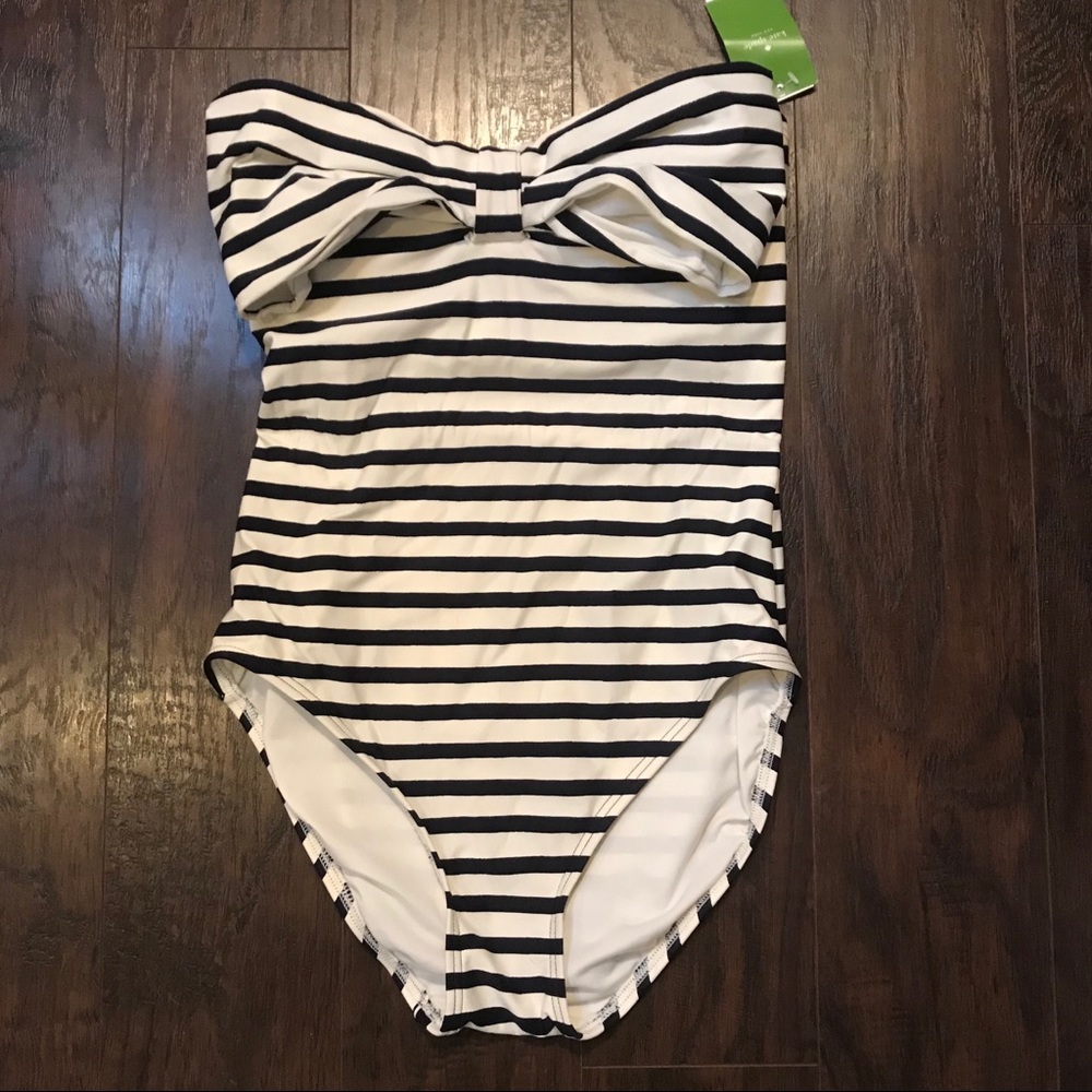 Kate Spade Navy & White Nautical Stripe One Piece